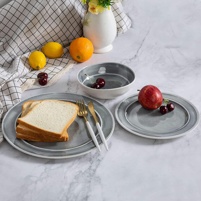 12pcs Dinnerware Set for 4 (Indoor and Outdoor use)