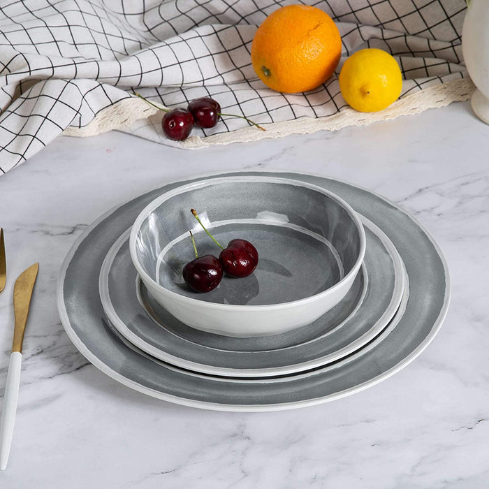 12pcs Dinnerware Set for 4 (Indoor and Outdoor use)