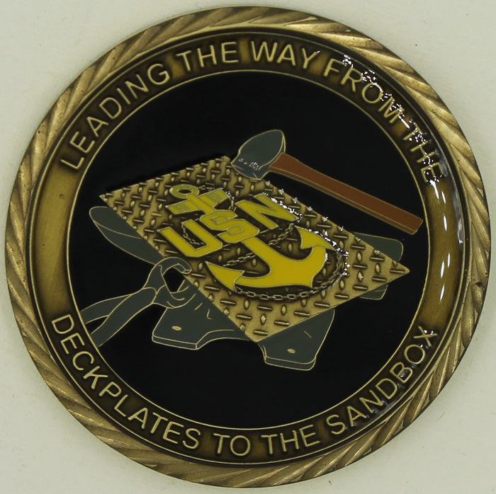 17th Mobile Construction BN  MCB-17 Op Iraqi Freedom 2008 CPO Seabee/CB Challenge Coin
