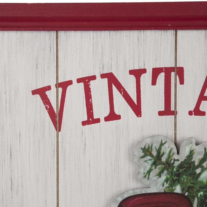 18.00"L Wooden Truck Wall Décor