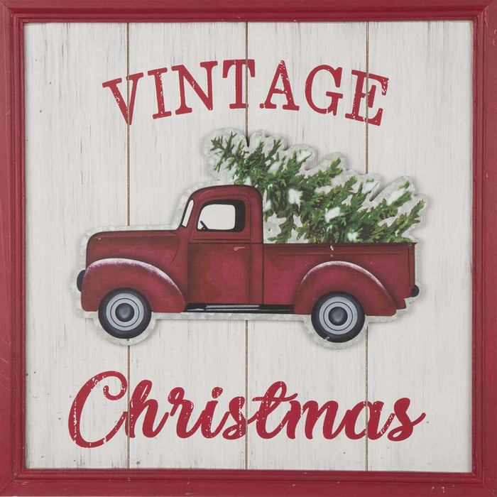 18.00"L Wooden Truck Wall Décor