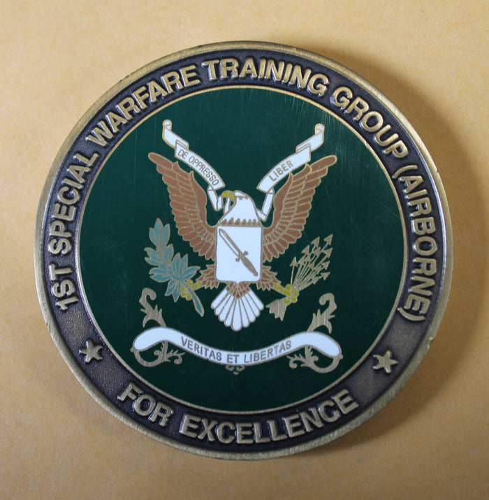 1st Special Warfare Training Group Airborne Serial #1170 Army Challenge Coin