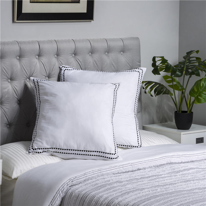 2 Pack Rhythmic Melody Cotton Euro sham Cover