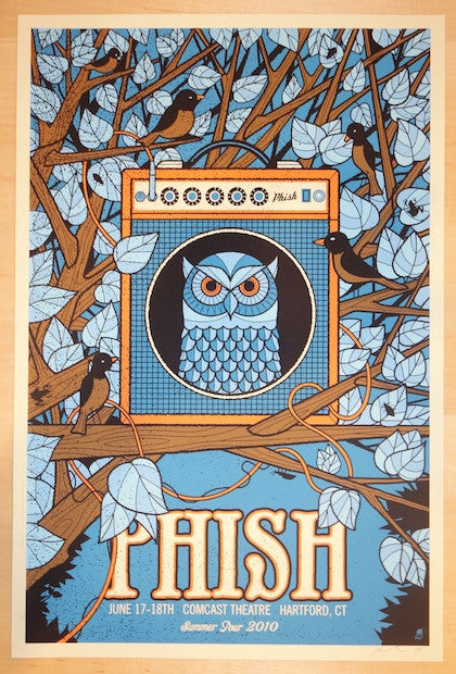 2010 Phish - Hartford I Silkscreen Concert Poster by Methane