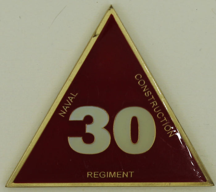 30th Naval Construction Reg Chiefs Mess Seabee/CB Challenge Coin