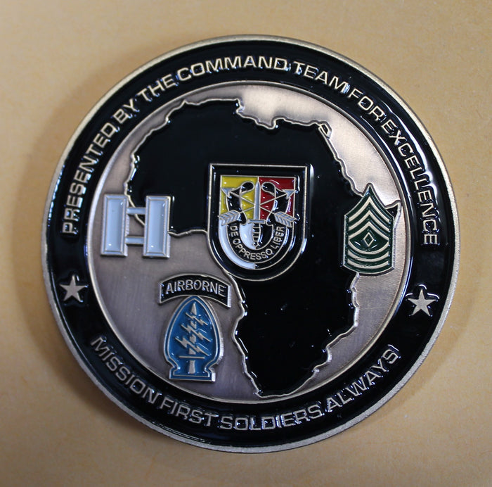 3rd Special Forces Group Airborne Alpha Company Archangels Commander Army Challenge Coin
