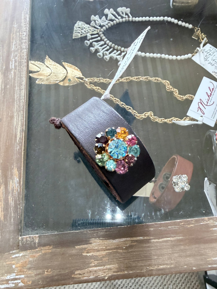 1950s Vintage Earring Crystal Cuff by Made In The Deep South