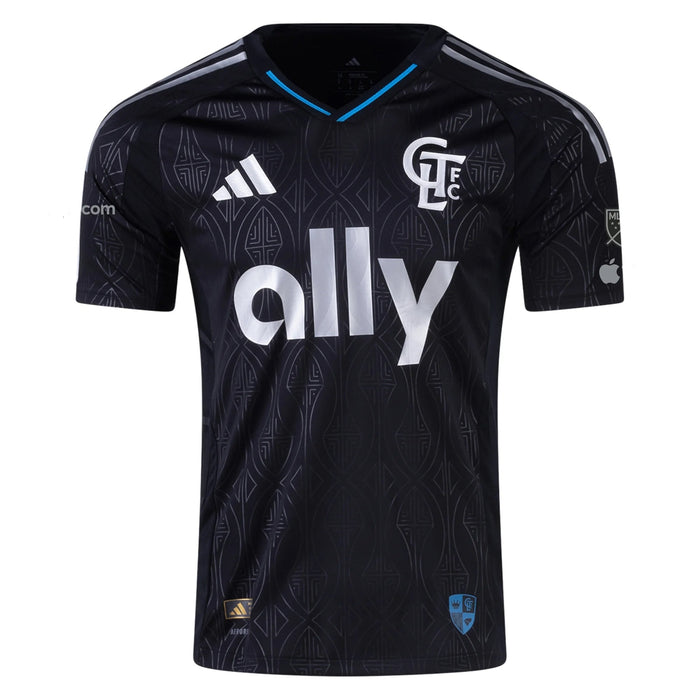 adidas Djibril Diani Charlotte FC Authentic Away Jersey 25/26 (Black) | SoccerWearhouse
