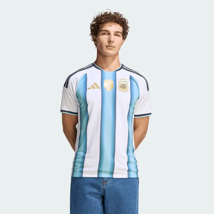 adidas Men's Paz Argentina 2026 Home World Cup Jersey (White/Icey Light Blue) | SoccerWearhouse