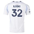 adidas San Diego FC Authentic Milan Iloski Away Jersey 25/26 w/ MLS & Apple Patch (White) | SoccerWearhouse