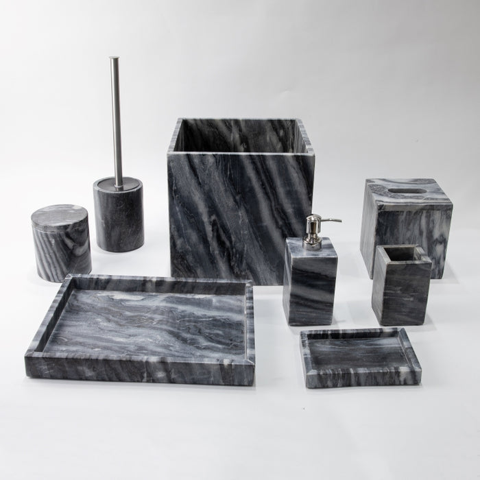 AS-8PCS BATHROOM SET GREY/NTRL (264846581)