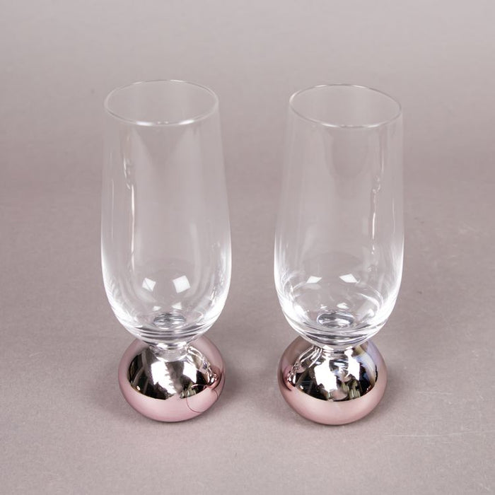 ASTRID 2PCS CHAMPAGNE GLASS ROSE (202016037)