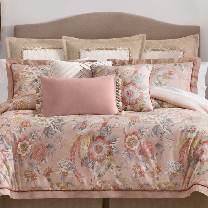 Audrey Blush Red 4 Piece Comforter Set Comforter Sets By P/Kaufmann