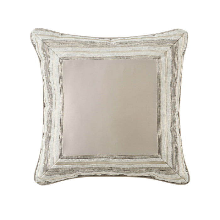 Avenue Almond Square Decorative Throw Pillow 18" x 18" Throw Pillows By J. Queen New York
