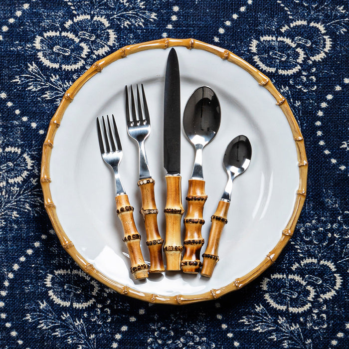 Juliska Bamboo 5pc Flatware Place Setting - Natural - La Petite Maison