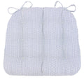 navy basketweave dining chair cushions - barnett home decor
