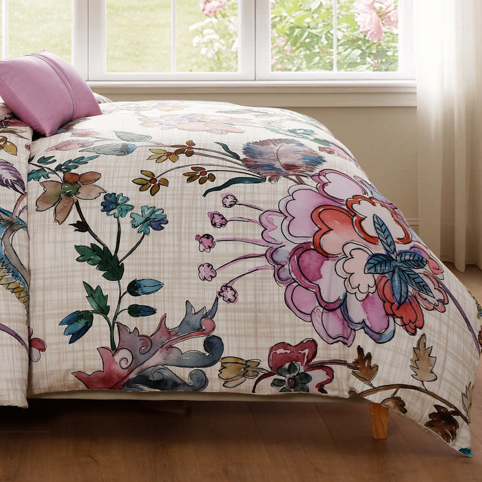 Bebejan Watercolor Jacobean 5 Piece Reversible Comforter Set Comforter Sets By Bebejan®