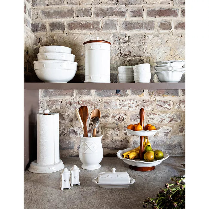Berry & Thread Butter Dish - Whitewash