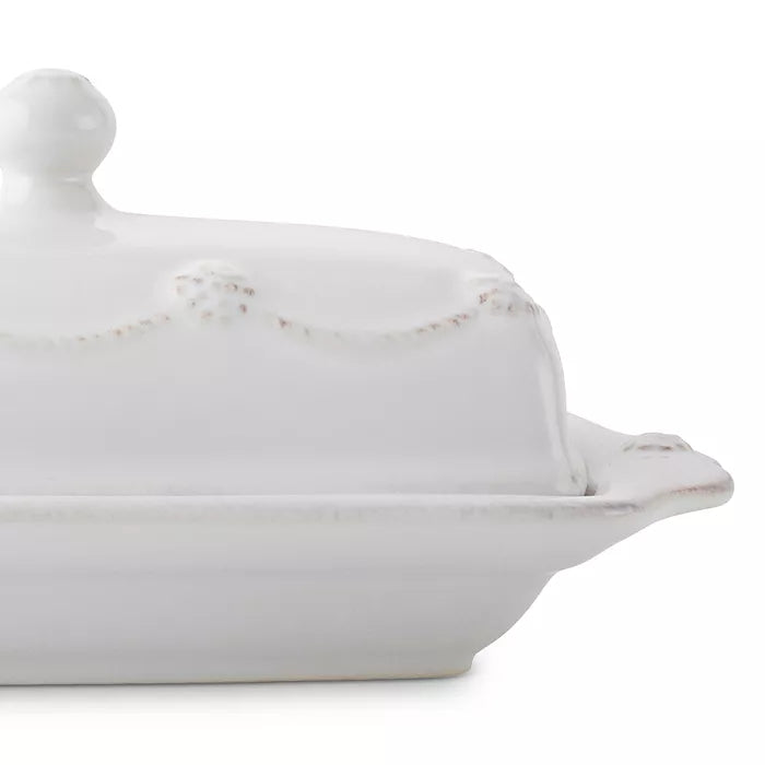 Berry & Thread Butter Dish - Whitewash