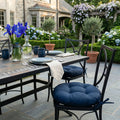 Bistro Chair Cushion - Rave Indigo Blue - 16" Round Chair Cushion - Indoor / Outdoor