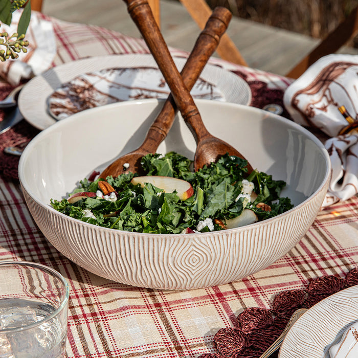 Juliska Blenheim Oak 12" Serving Bowl - Whitewash - La Petite Maison