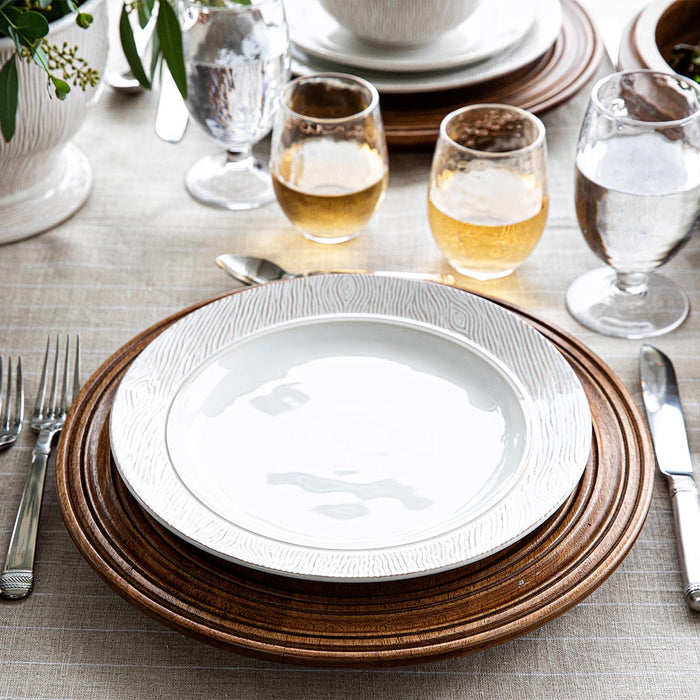 Juliska Blenheim Oak Dinner Plate, Whitewash