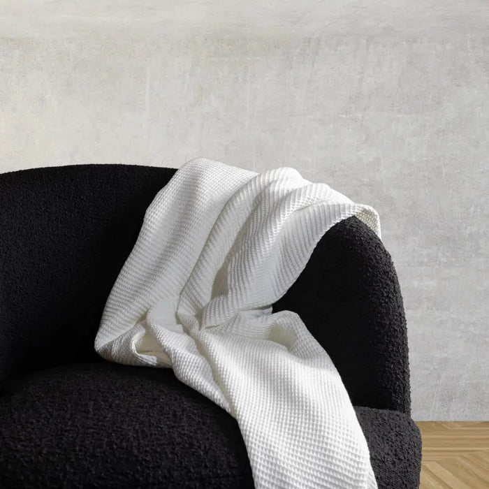 Blissful CleanBamboo® Waffle Throw Blanket Blanket By ettitude