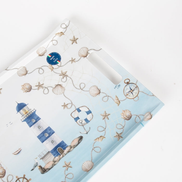 BLUE LIGHTHOUSE RECT.TRAY  38X27 (202073469)