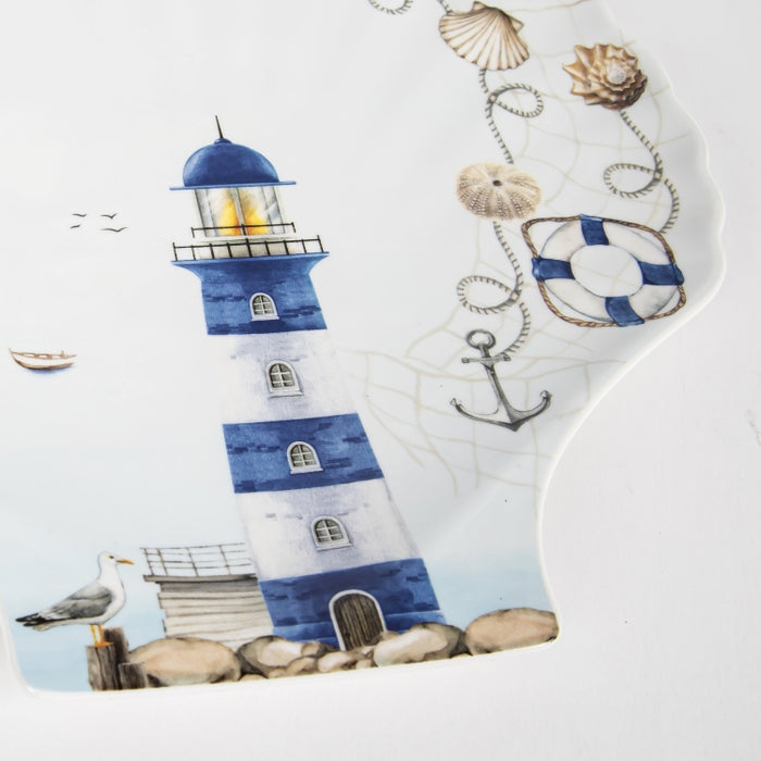 BLUE LTHOUSE SERVING PLATTER 28X27CM (202073462)