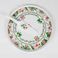 BOTANIC CHIC PORCELAIN CAKE SERVING SET (202073287)