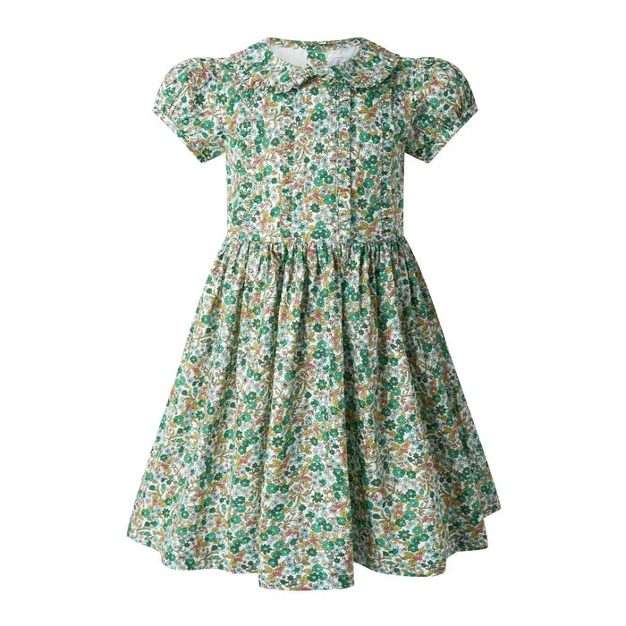 Rachel Riley Botanical Frill Front Dress