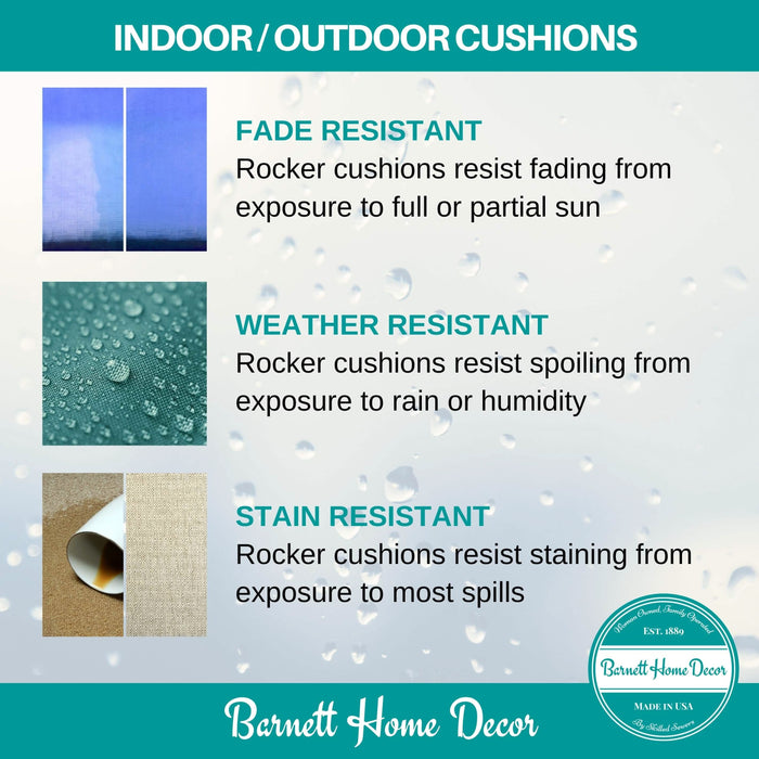 Fade resistant weather resistant stain resistant