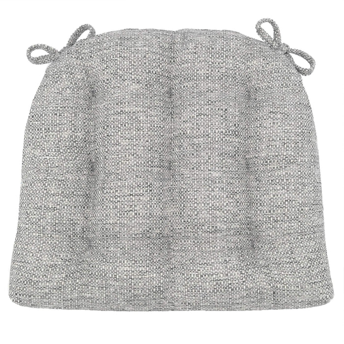 Brisbane Silver Grey Dining Chair Cushions - Barnett Home Decor - Silver & Grey