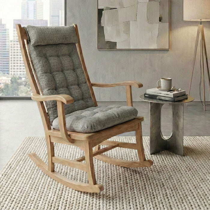 Brisbane Silver Grey Rocker Back Extender Pillow - Headrest