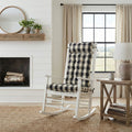 Buffalo Check Black & White Rocker Back Extender Pillow - Headrest Pillow