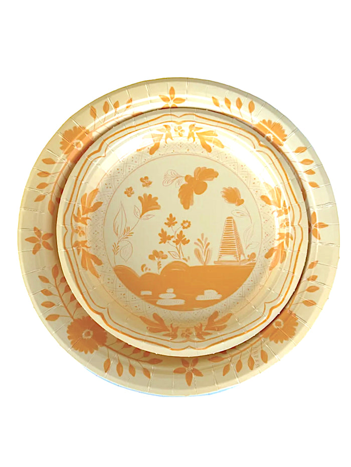 Butter and Golden Daisy Josephine Dinner Plates - 8 pack