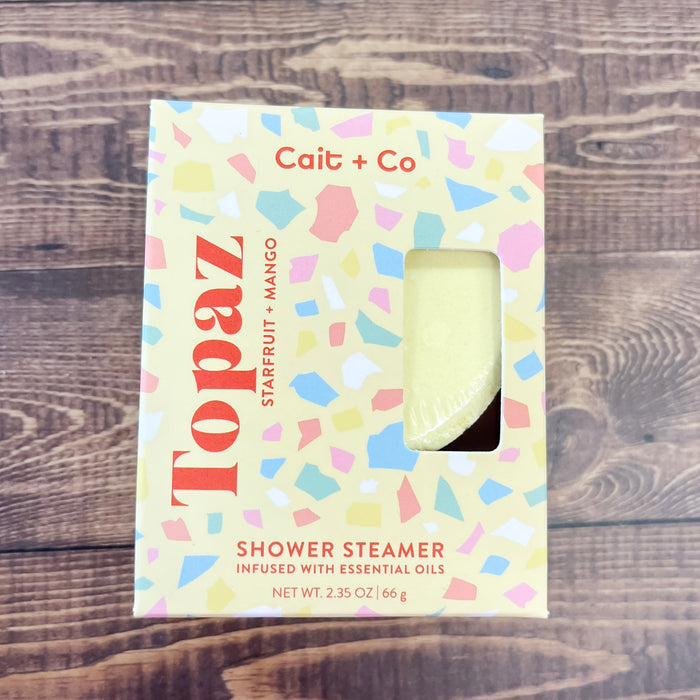 Cait & Co Gem Shower Steamer - Topaz - Lyla's: Clothing & Gifts - Online and Rockwall Texas Boutique
