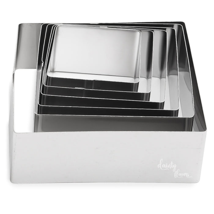 CAKE RING SQUARE (SET of 6)