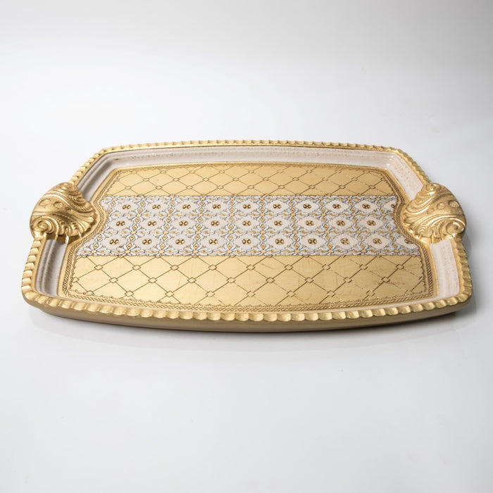 CALFUCCI WOODEN RECT.TRAY LRG IV/ (202107451)