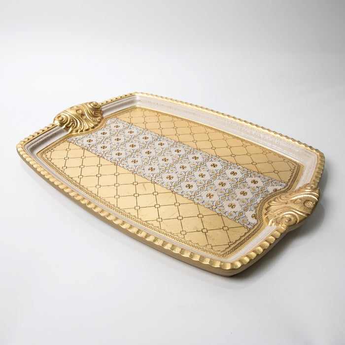 CALFUCCI WOODEN RECT.TRAY LRG IV/ (202107451)