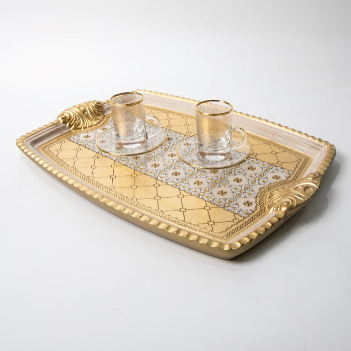 CALFUCCI WOODEN RECT.TRAY LRG IV/ (202107451)