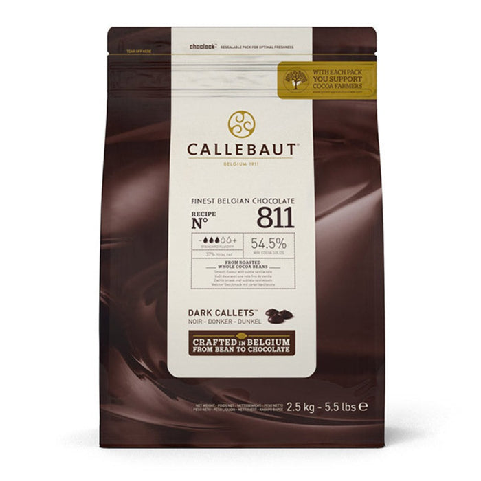 Callebaut 811 54.5% Dark Couverture - 2.5kg
