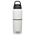 CamelBak Multibev SST Vacuum Insulated Stainless 500ml Bottle with 350ml Cup - White - Hill and Dale Outdoors