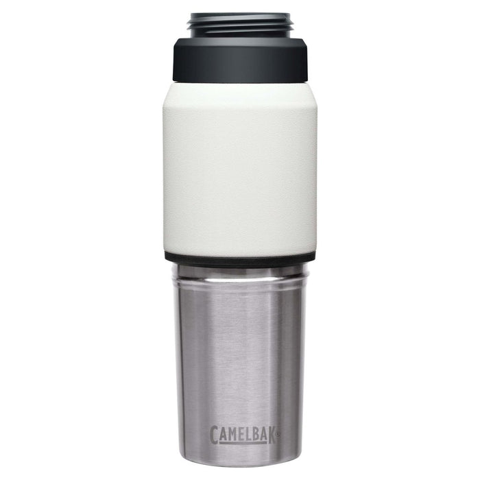 CamelBak Multibev SST Vacuum Insulated Stainless 500ml Bottle with 350ml Cup - White - Hill and Dale Outdoors