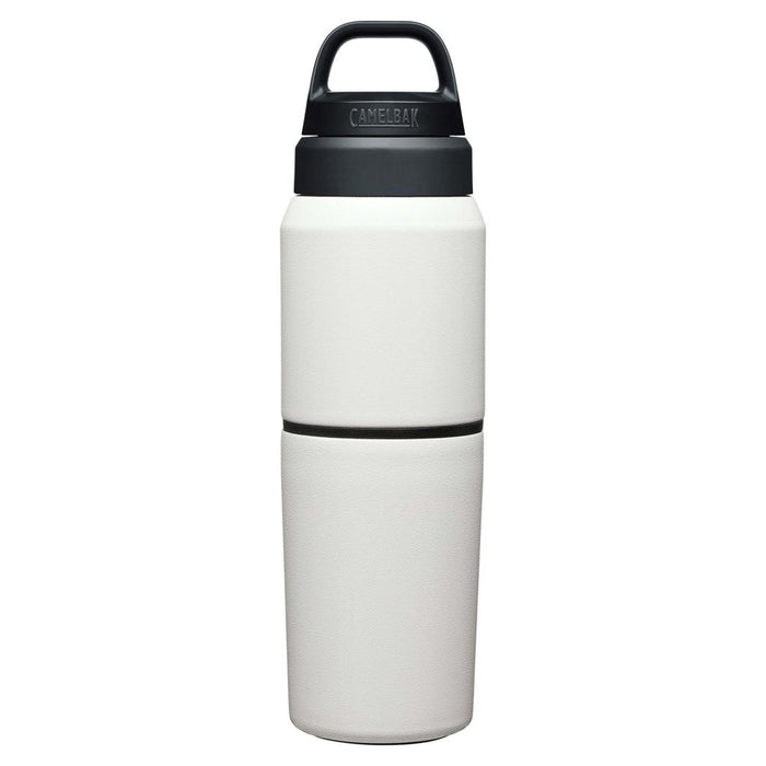 CamelBak Multibev SST Vacuum Insulated Stainless 500ml Bottle with 350ml Cup - White - Hill and Dale Outdoors