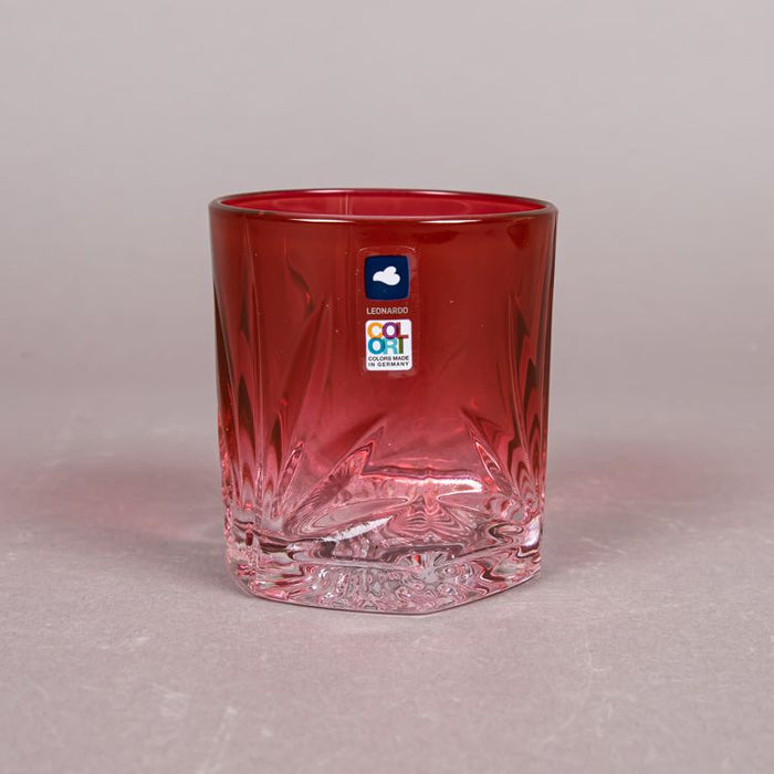 CAPRI WH 1PC GLASS TUMBLER 220ML RED (202015951)