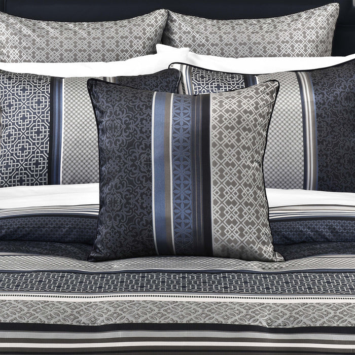 Carlisle Indigo Square Decorative Throw Pillow 20" x 20" - Final Sale Throw Pillows By US Office - Latest Bedding