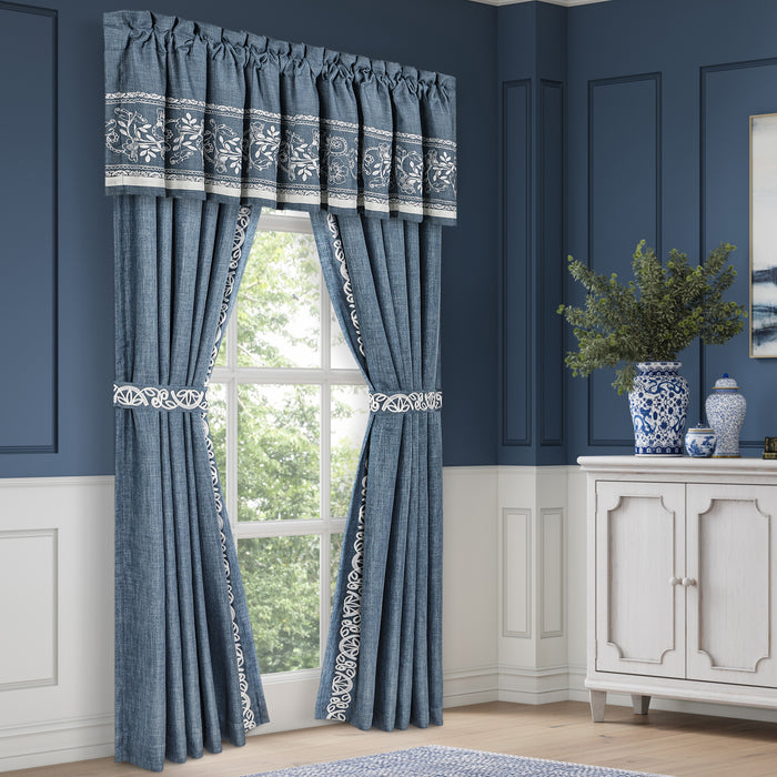 Chantalee Denim Window Panel Pair Window Panels By J. Queen New York