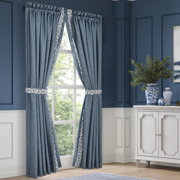 Chantalee Denim Window Panel Pair Window Panels By J. Queen New York