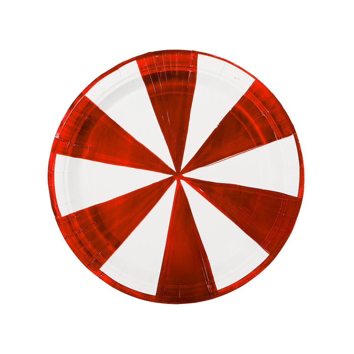 Cherry Positano Stripe Dinner Plate - Pack of 8